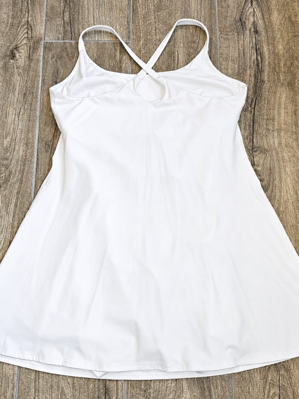 Halara Backless Easy Peezy Active Dress White L - Picture 3 of 6